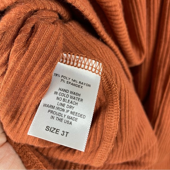 Remie Girl Ribbed Long Sleeve Dress Size 3T - Picture 3 of 7